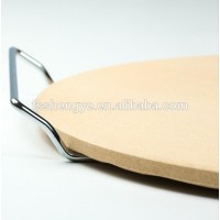 Yellow or white bbq grill pizza stone FDA safe cordierite material