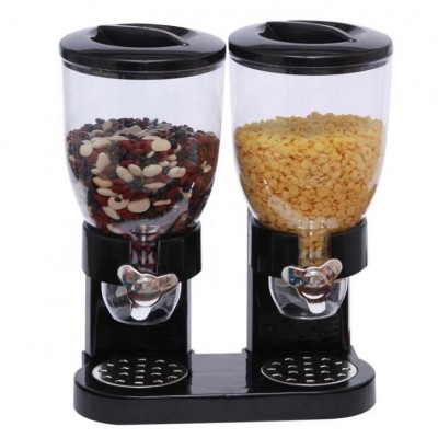 Dual Control Indispensable Dry Food Cerea Dispenser for Kitchen