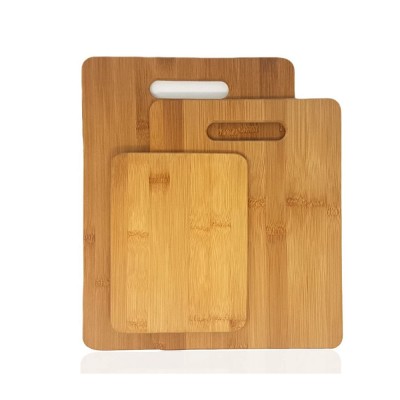 Premium 100% Organic Bamboo Cutting Board 3 Piece Set for Chopping Meat