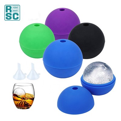 Silicone Round Ice Ball Mold Maker for Whiskey Ice Ball Maker Food Grade and BPA Free