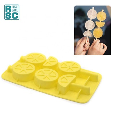 Lemon Shape Silicone Popsicle Mold Ice Cube Tray Mold for Party Bar DIY Drinking Wine Whiskey Beer Juice